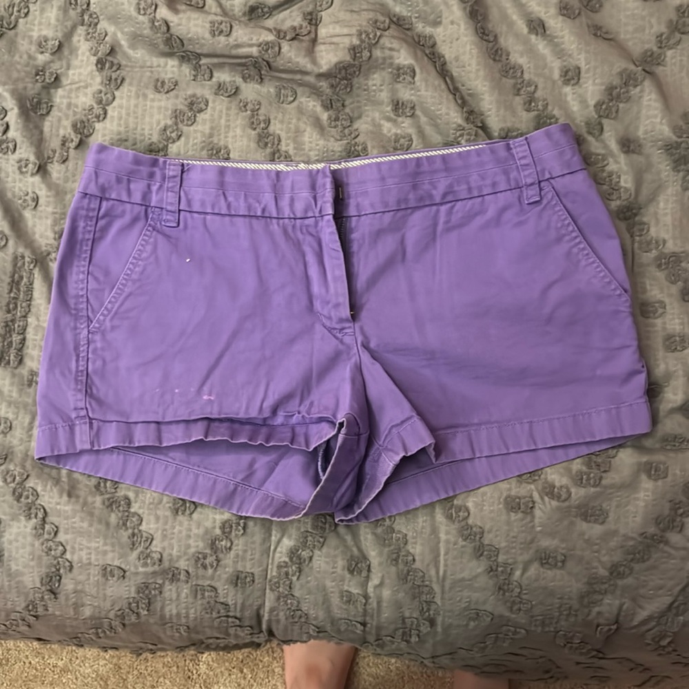 ✨3/$20 Bundle Sale✨ J Crew Purple Chino Shorts Size 12